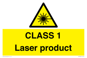 CLASS 1 Laser product